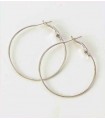 PENDIENTES CRIOLLA 40x1,2 MM COLOR PLATINO 2 UD