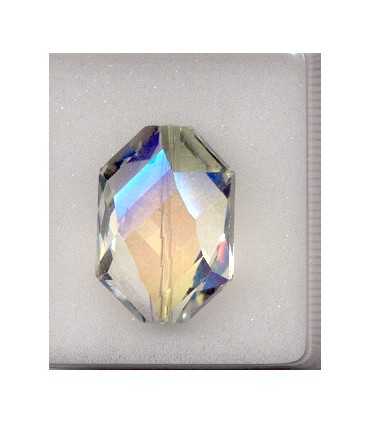 CUENTA CRISTAL FACETADA CRYSTAL AB 17x25 MM 1 UD