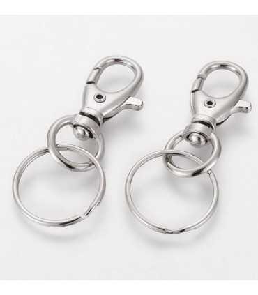 LLAVERO MOSQUETÓN QUITA VUELTAS 25x60 MM 2 UD