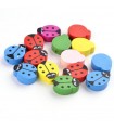MARIQUITAS MADERA 18x15x6 MM AGUJERO 2 mm MIX 5 UD