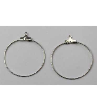 PENDIENTES ARO FINO 30 MM 20 UNIDADES