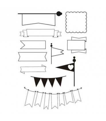 SELLOS SILICONA ARTIS DECOR BANDERINES