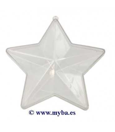 ESTRELLA PLÁSTICO EFCO 2 PIEZAS 100 MM 1 UNIDAD