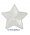 ESTRELLA PLÁSTICO EFCO 2 PIEZAS 140 MM 1 UNIDAD