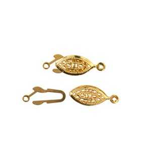 CIERRE COLLAR OVALADO 21 x 7 x 3 MM 25 UNIDADES