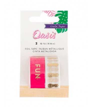 WASHI TAPE SURTIDO 2 UD 9,14 M TOTAL OASIS CRATE P