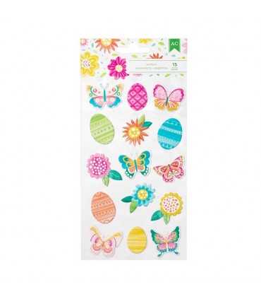 PEGATINAS PUFFY AMERICAN CRAFTS 15 UNIDADES