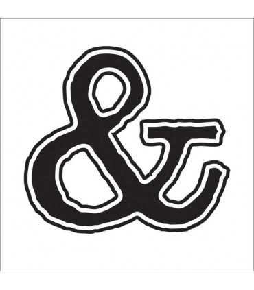 SELLOS CAUCHO MADERA AMPERSAND BOLD 6,4x5,8 CM