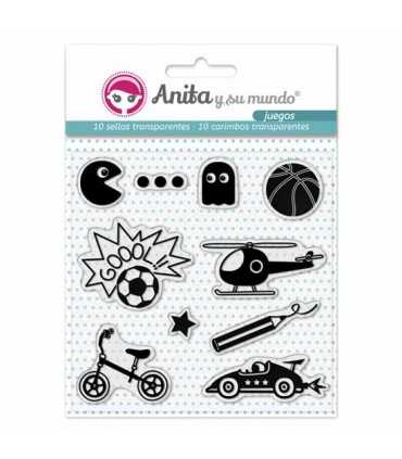 Sellos transparentes Juegos Anita 10 unidades