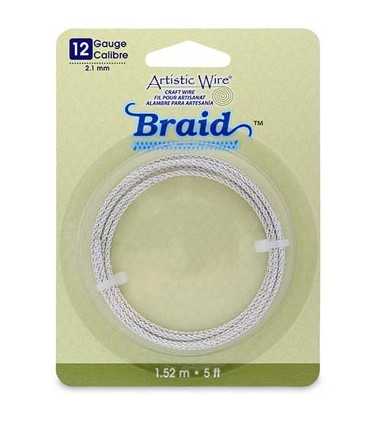 ARTISTIC WIRE BRAID 2,1 MM 1,52 M PLATA RESISTENTE