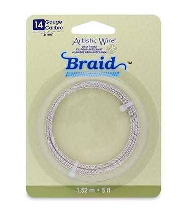 ARTISTIC WIRE BRAID 1,6 MM 1,52 M PLATA RESISTENTE
