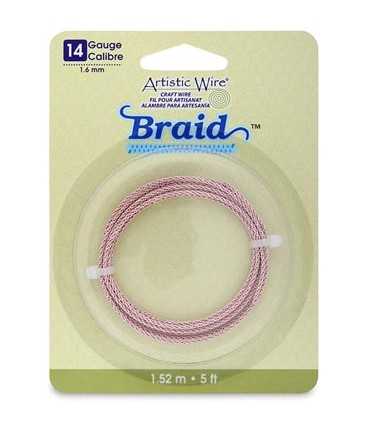 ARTISTIC WIRE BRAID 1,6 MM 1,52 M DORADO ROSADO
