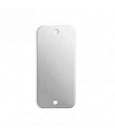 PLACA TAG ALKEME 44x20 MM 2 AGUJEROS 1 UNIDAD