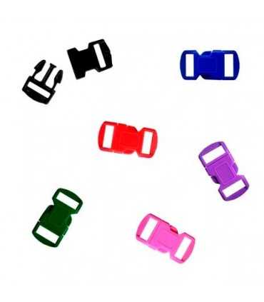 CIERRE DE 12 MM ESPECIAL PARACORD MIX COLORES 6 UD