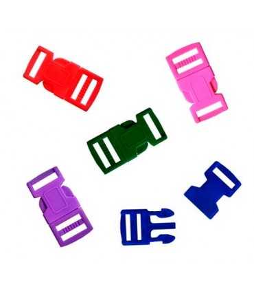 PARA CORD BUCKLES 15 MM MIX COLOUR 5 UNITS
