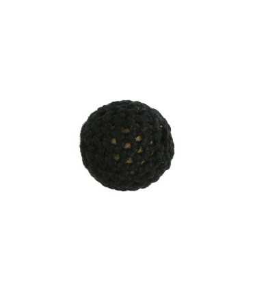 BOLAS CROCHET NEGRAS 18 MM 3 UNIDADES
