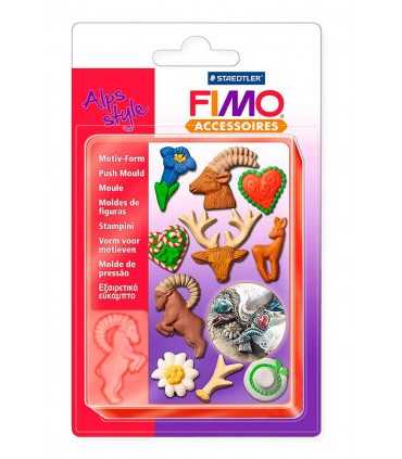 MOLDE FLEXIBLE 9x12 CM FIMO APLIQUES ALPINOS
