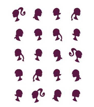 PLANTILLA STENCIL DAYKA A3 30x42 CM SILUETAS MUJER