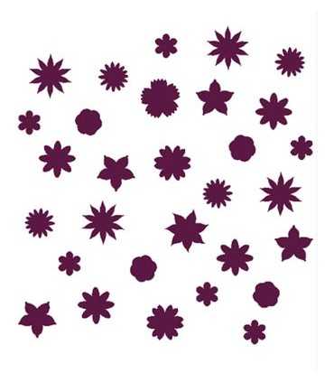 PLANTILLA STENCIL DAYKA A3 30x42 CM FLORES