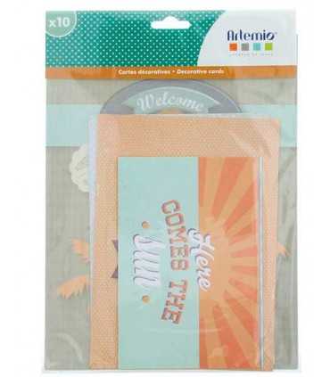 TARJETAS DECORATIVAS SWEET MEMORIES SURTIDAS 10 UD