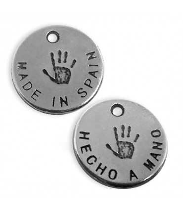 COLGANTE ZAMAK HECHO A MANO 13x1 MM 10 UNIDADES