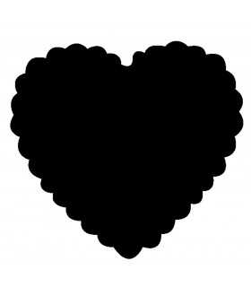 TROQUELADORA PAPEL CORAZÓN FESTONEADO 5,08 CM APR