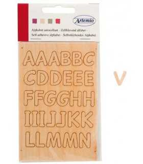 Auntwhale 100 piezas de madera del alfabeto adorno Letras de madera Scrapbooking Cardmaking Craft 