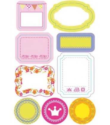 PEGATINAS ETIQUETAS MASKING TAPE NIÑA 9 UNIDADES