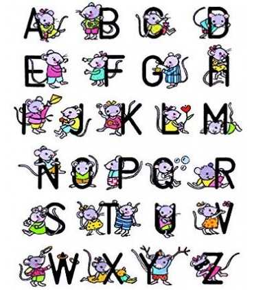 SELLOS TRANSPARENTES ARTEMIO ABECEDARIO PIC&LILY