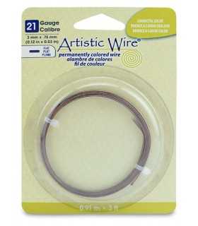 CINTA DE COBRE PLANA ARTISTIC WIRE 3 MM x 91 CM