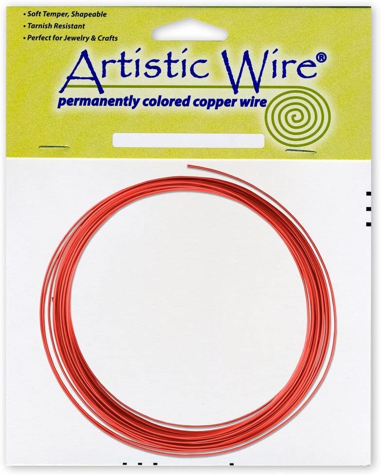 HILO COBRE ARTISTIC WIRE 2,59 MM 3,05 METROS : color:Rojo