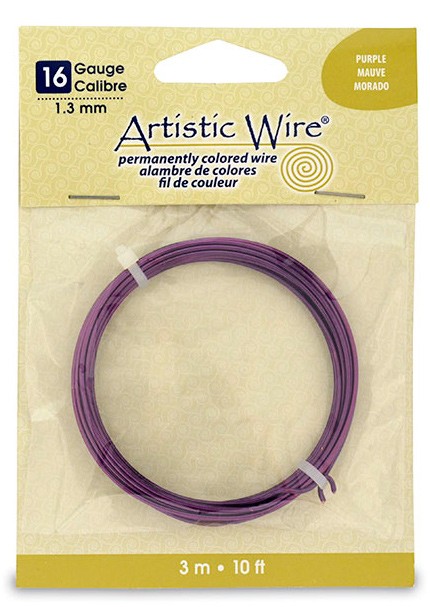 HILO COBRE ARTISTIC WIRE 1,29 MM 3,05 METROS : color:Púrpura