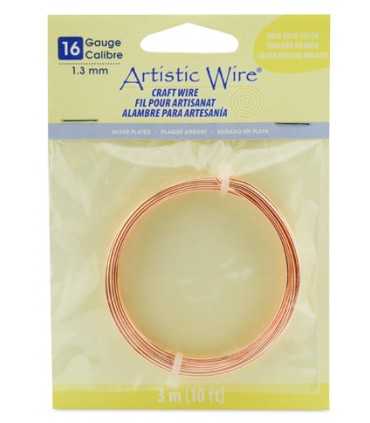 ARTISTIC WIRE 1,29 MM 3,05 M SILVER PLA. ROSE GOLD