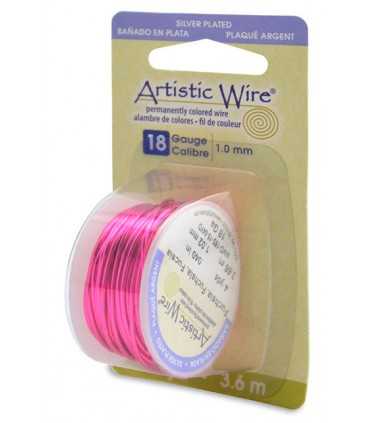 HILO COBRE ARTISTIC WIRE BAÑO PLATA 1,00 MM 3,6 M
