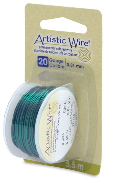 HILO COBRE ARTISTIC WIRE 0,81 MM 5,5 METROS : color:Verde