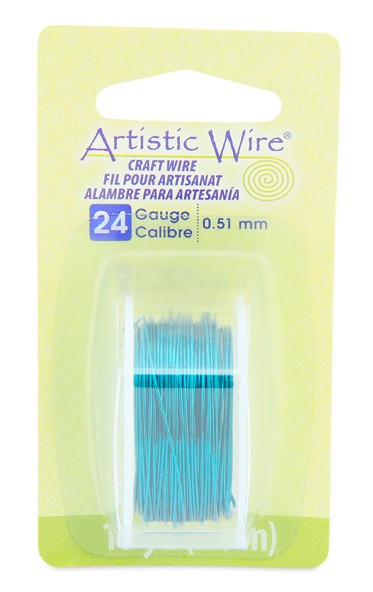 HILO COBRE ARTISTIC WIRE 0,51 MM 9,1 METROS : color:Aquamarine