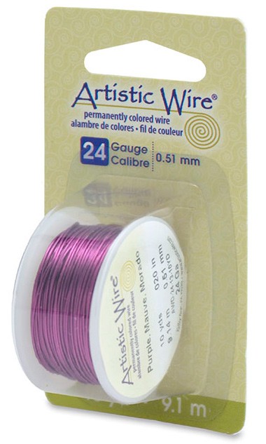 HILO COBRE ARTISTIC WIRE 0,51 MM 9,1 METROS : color:Púrpura