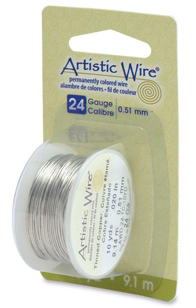 HILO COBRE ARTISTIC WIRE 0,51 MM 9,1 METROS : color:Tinned Copper