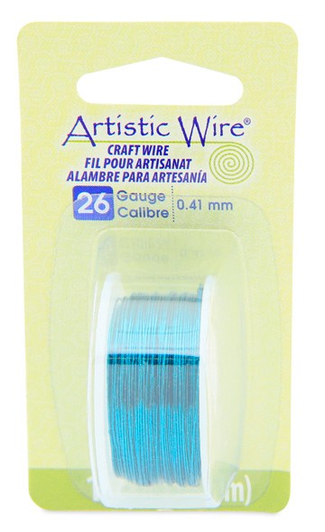 HILO COBRE ARTISTIC WIRE 0,41 MM 13,7 METROS : color:Aquamarine