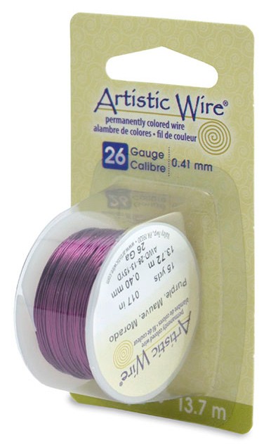 HILO COBRE ARTISTIC WIRE 0,41 MM 13,7 METROS : color:Púrpura