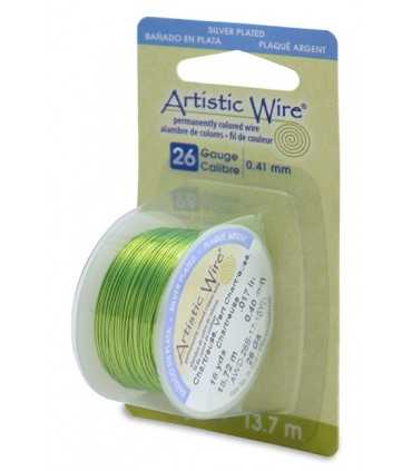 HILO COBRE ARTISTIC WIRE BAÑO PLATA 0,41 MM 13,7 M