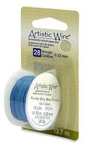 HILO COBRE ARTISTIC WIRE 0,32 MM 13,7 METROS : color:Powder Blue