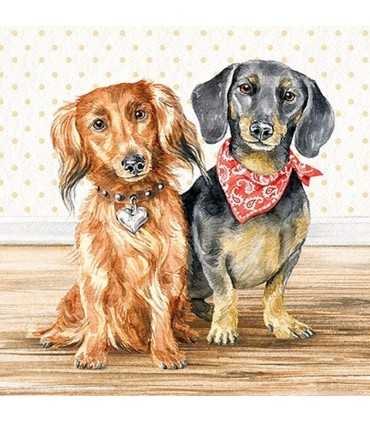SERVILLETAS AMBIENTE 20 UD DACHSHUND
