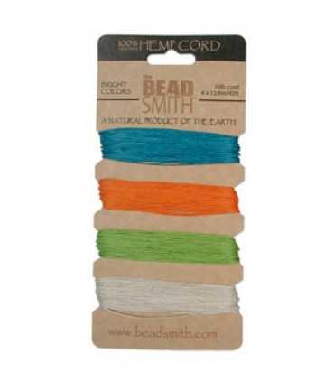 CORDÓN CAÑAMO 4 COLORES x 12,8 M x 0,55 MM
