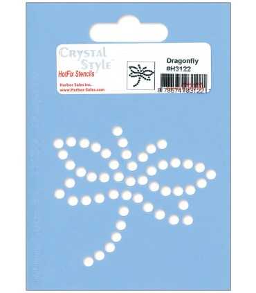 PLANTILLA PARA HOT FIX LIBÉLULA 7x8,5 CM APROX