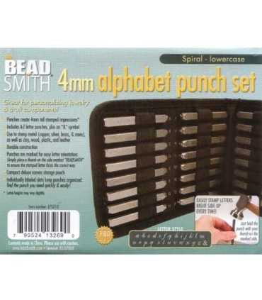 ESTUCHE PUNZONES LETRAS MINÚSCULA SPIRAL 4 MM