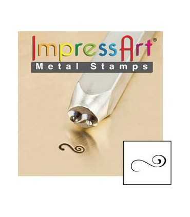 METAL STAMP IMPRESS ART FLOURISH 3 MM