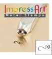 METAL STAMP IMPRESS ART FLOURISH 3 MM