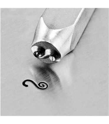 METAL STAMP IMPRESS ART FLOURISH 3 MM