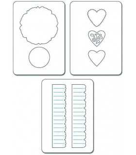 TROQUELES SIZZIX SIZZLITS SET FLOR ACORDEÓN